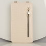Zoozie Bags Bolso Cruzado de Piel para Teléfono con Monedero y Tarjetero Beige